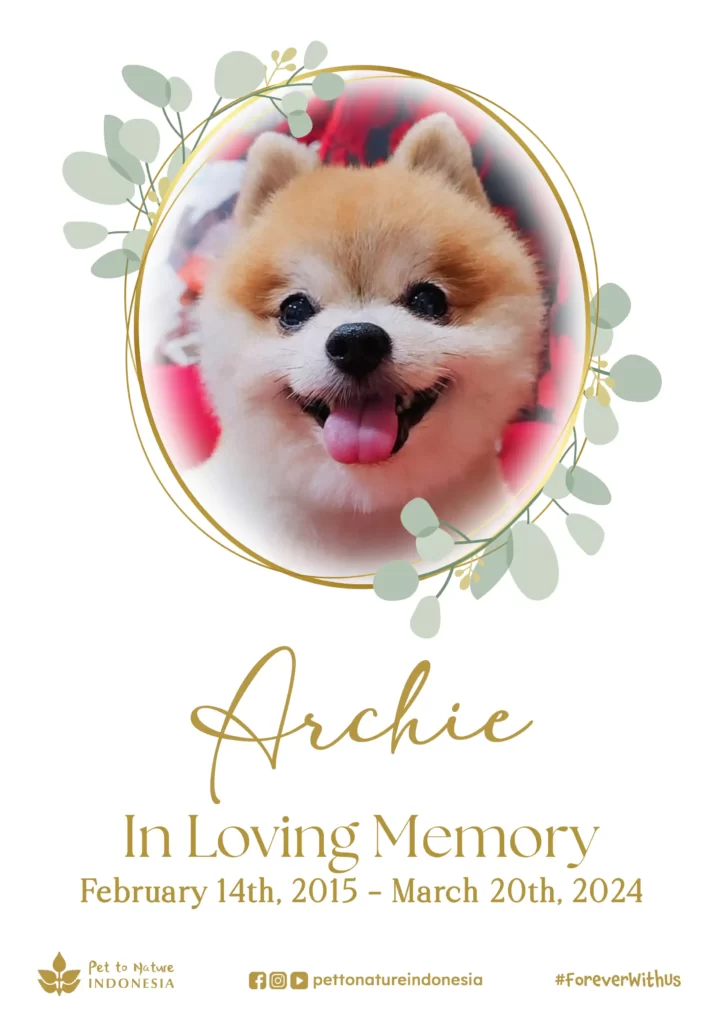 Archie - Pet to Nature : Pusat Bio Kremasi Hewan Pertama Di Indonesia